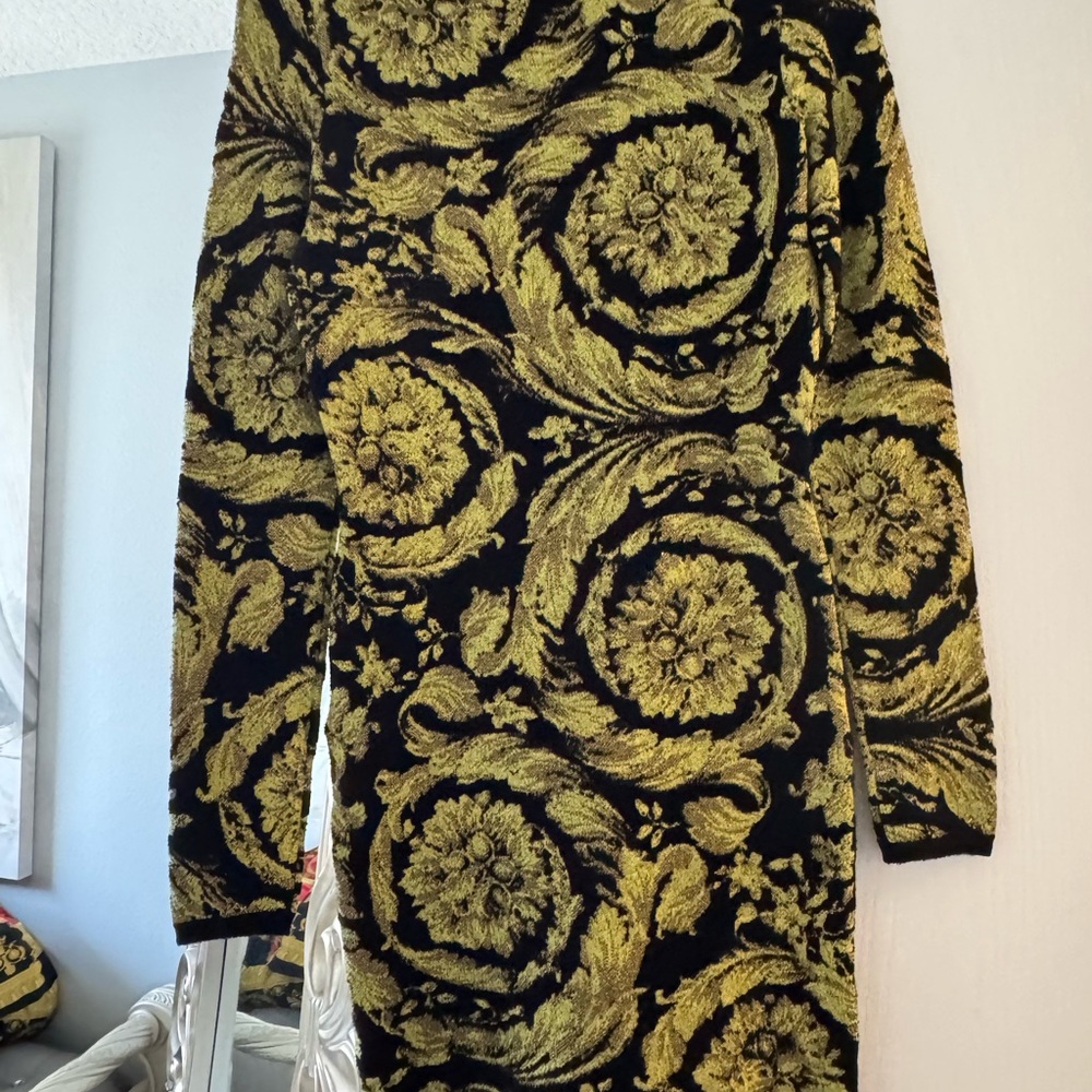Versace Black and Gold Knit Sweater